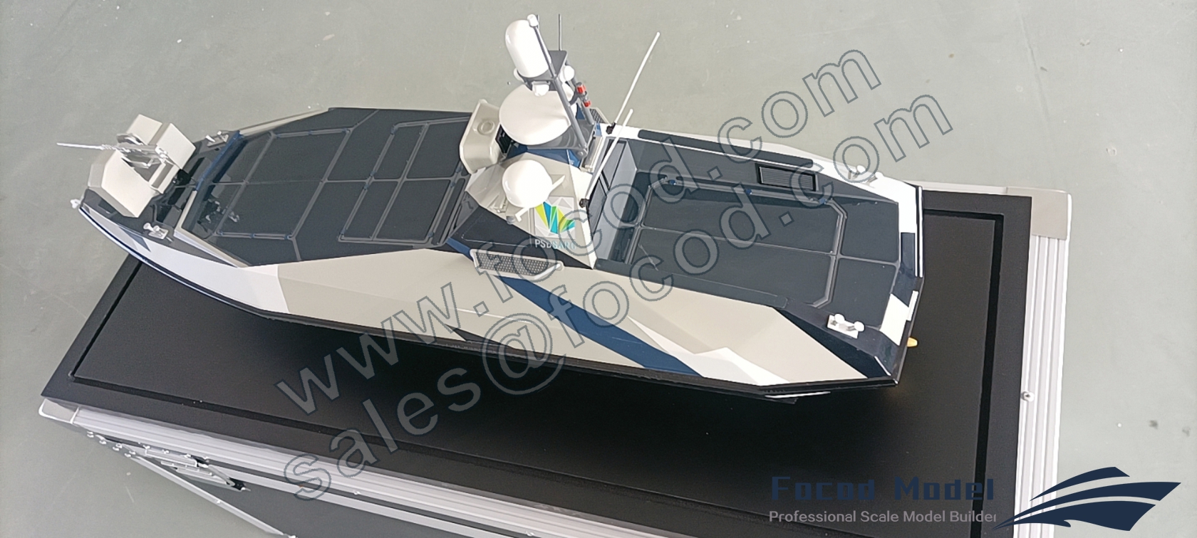 custom made model of Unmanned Surface vessel